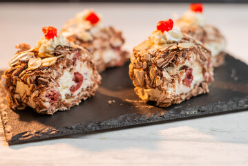 chocolate cake with nuts