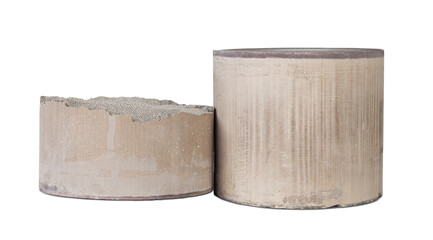 Recycle and purchase of precious non-ferrous metals. Lined up in a row in the form of a graph of the growth of stock quotes ceramic catalysts containing platinum, palladium and rhodium on a white