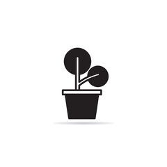 houseplant, plant pot icon vector illustration