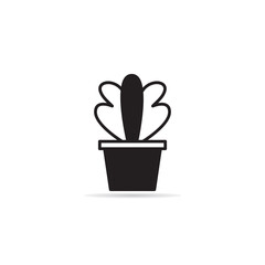 houseplant, plant pot icon vector illustration