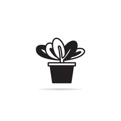 houseplant, plant pot icon vector illustration