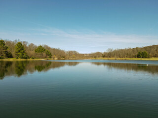 Fototapeta premium lake and forest