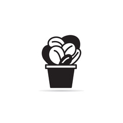house plant icon vector illustration