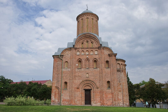 Church on a cloudy day. Friday Church in Chernihiv (Church of St. Paraskevi Friday at Torg) is an Orthodox church. Built in the late XII - early XIII centuries.