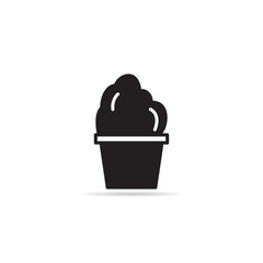 tree and plant pot icon vector illustration