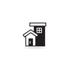 house and building icon vector illustration