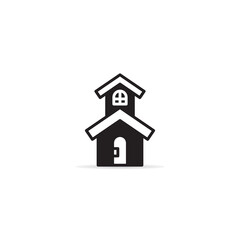 house and building icon vector illustration