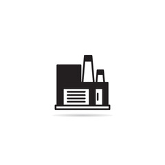 factory building icon vector illustration