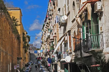 Keuken spatwand met foto Napoli, le strade del centro storico © lamio