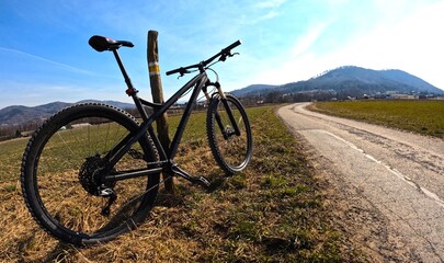 Fototapeta na wymiar mountains, bicycle, Poland MTB enduro