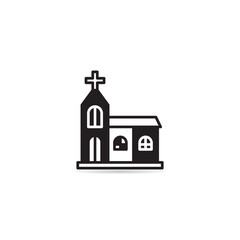 church building icon vector illustration