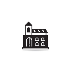 castle, palace and tower icon vector illustration