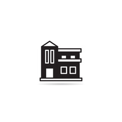 house building icon vector illustration