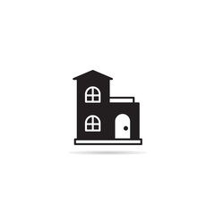 house building icon vector illustration