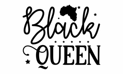 Black queen SVG Craft Design.