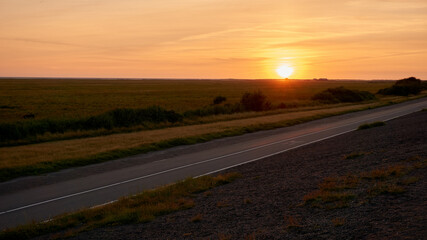 sunset at St. Peter-Ording