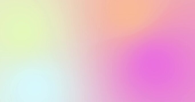 Abstract holographic gradient rainbow animation. 4K motion ambient graphic
