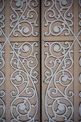 ornate wrought door