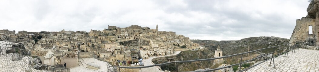 Fototapeta na wymiar panorama Matery, Włochy