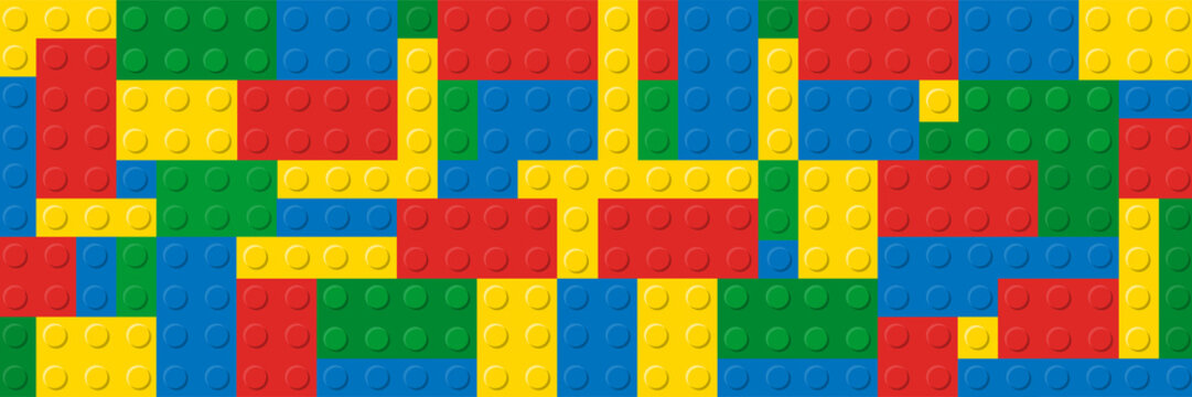 Pattern blocks toy background vector