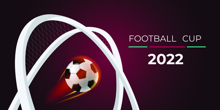 Qatar football cup 2022. ball graphic Qatar design vector illustration. Qatar stylish background gradient