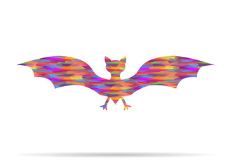 Obraz premium icon bat low poly