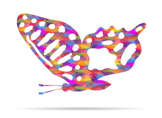 icon beauty butterfly low poly