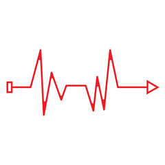 pulse logo symbol templat vector design and icon