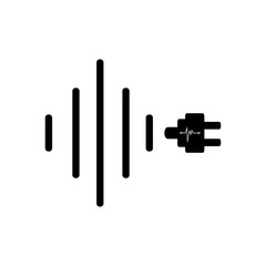 pulse logo symbol templat vector design and icon