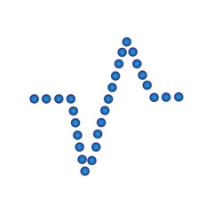 pulse logo symbol templat vector design and icon