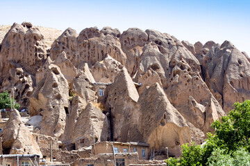 Rocky village in Kandovan village of Tabriz