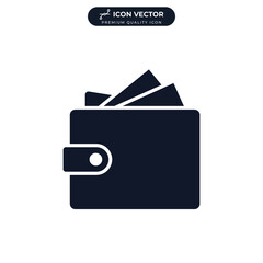 wallet payment icon symbol template for graphic and web design collection logo vector illustration
