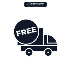 fast delivery. free shipping icon symbol template for graphic and web design collection logo vector illustration