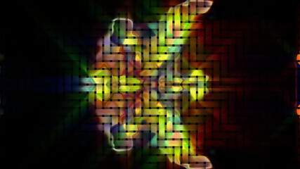 Geometric Abstract Pattern Digital Rendering