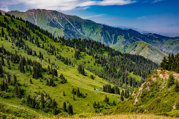landscape with mountains