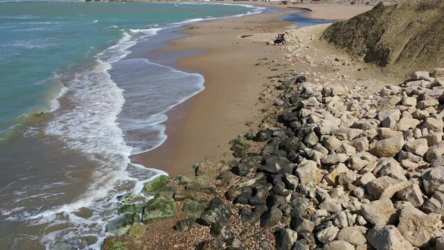 Vista aerea baia Kamarina a Scoglitti (RG) in Sicilia