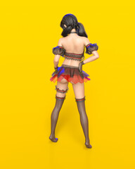 Beautiful woman in lace lingerie.