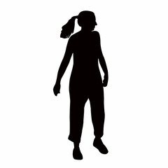 Fototapeta premium a woman body silhouette vector