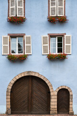 Fototapeta na wymiar Eguisheim architecture