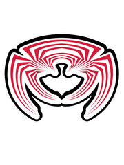 Illustration Streifen Spinne 