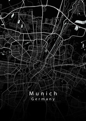Munich Germany City Map