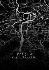 Prague Czech Republic City Map
