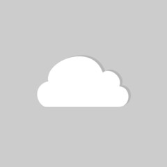 Cloud icon vector. Line sky symbol. Trendy flat weather outline ui sign design. Thin linear graphic pictogram for web site, mobile application. Logo illustration. Eps10.