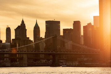 Manhattan East River Cityscape