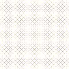 Simple vector minimalist seamless pattern. Golden geometric background with small squares, diamonds, tiny dots. Delicate abstract gold minimal texture. Luxury repeat design for print, decor, wallpaper