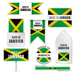 Made in Jamaica graphics and labels set.