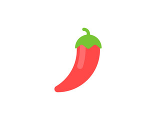 Hot Pepper vector flat emoticon. Isolated Chili Pepper  illustration. Chili Pepper icon
