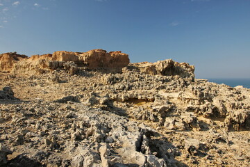 Rock formations on the limstone on Australian coast