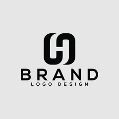 illustration of an alphabet 
Creative Initials Letters ( NH ) logo design graphic style