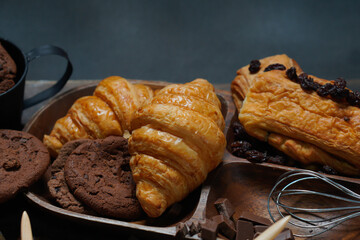 Many homemade bakery items that are delicious to eat.